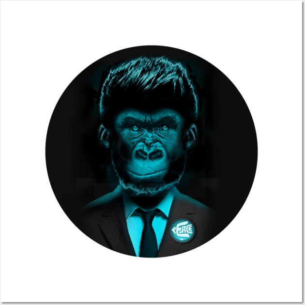 Monkey suit Peace Wall Art by Vin Zzep